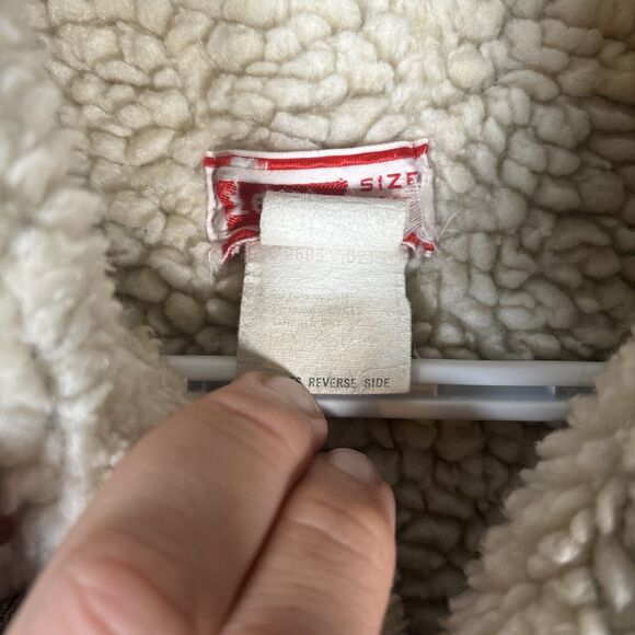 Vintage Levi’s Type 3 Trucker Jacket Sherpa Lined Distressed Size 40 Grunge - Picture 10 of 16